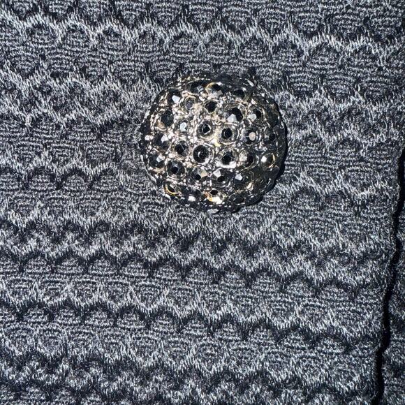 Zimmerman’s Vintage 50s 60s Black Woven Wool Coat Brown Mink Fur Collar Medium - Picture 9 of 12